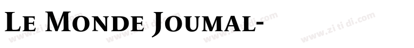 Le Monde Joumal字体转换
